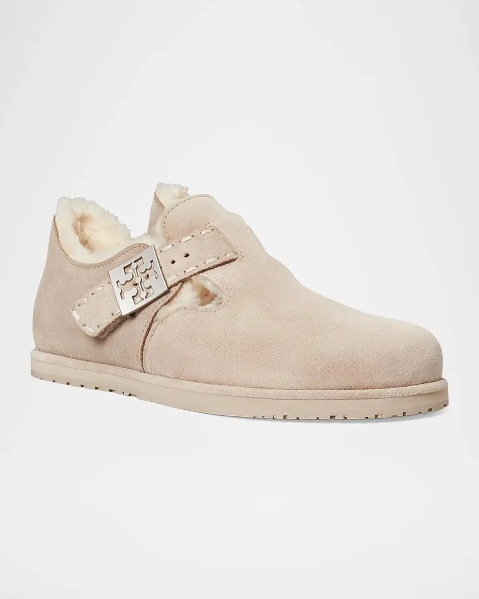 Tory Burch Mellow Shearling-Lined Suede Clogs | Thumbnail 4 Tory Burch Mellow Shearling-Lined Suede Clogs | Thumbnail 4