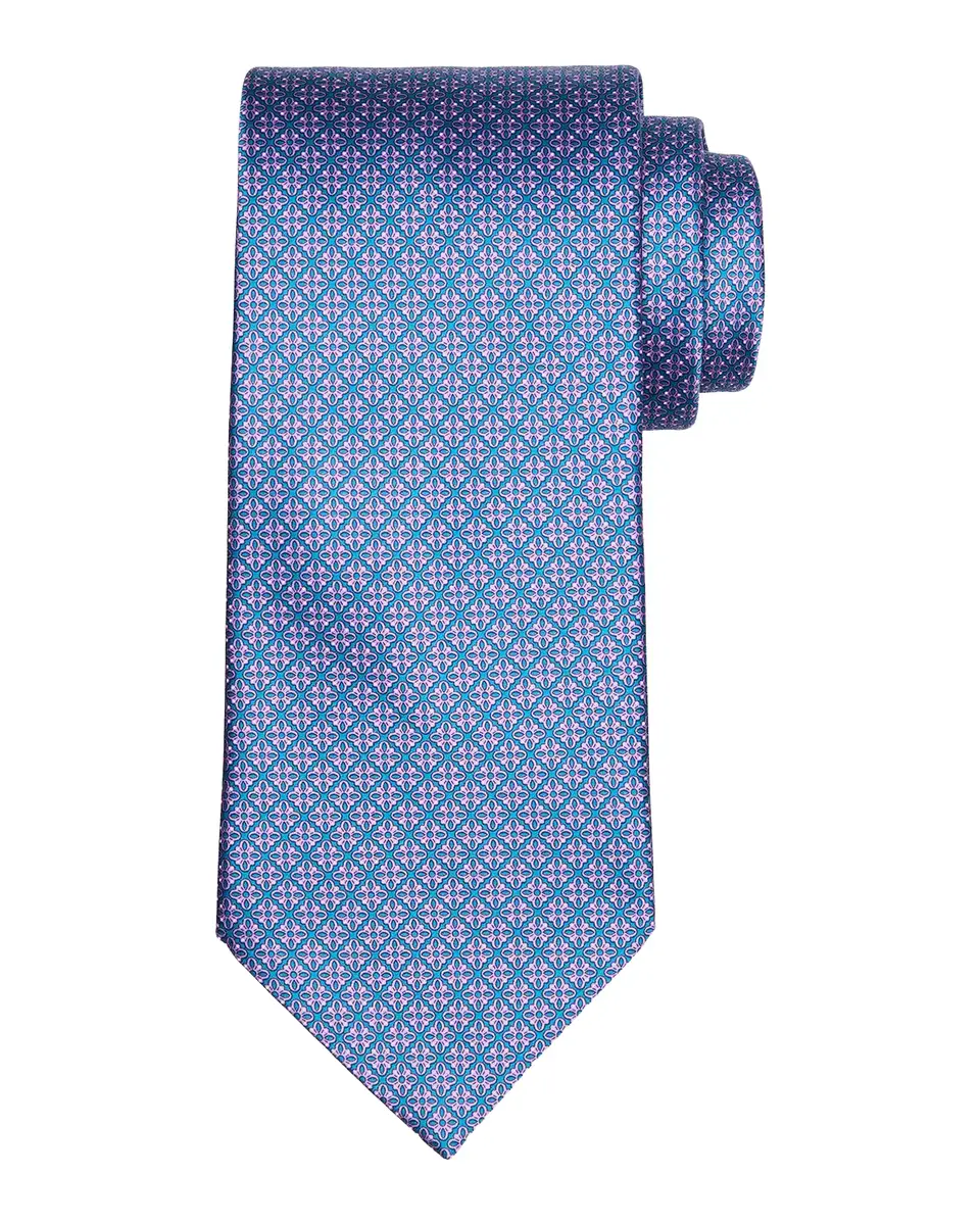 Stefano Ricci Men's Micro-Floral Silk Tie | Thumbnail 2 Stefano Ricci Men's Micro-Floral Silk Tie | Thumbnail 2