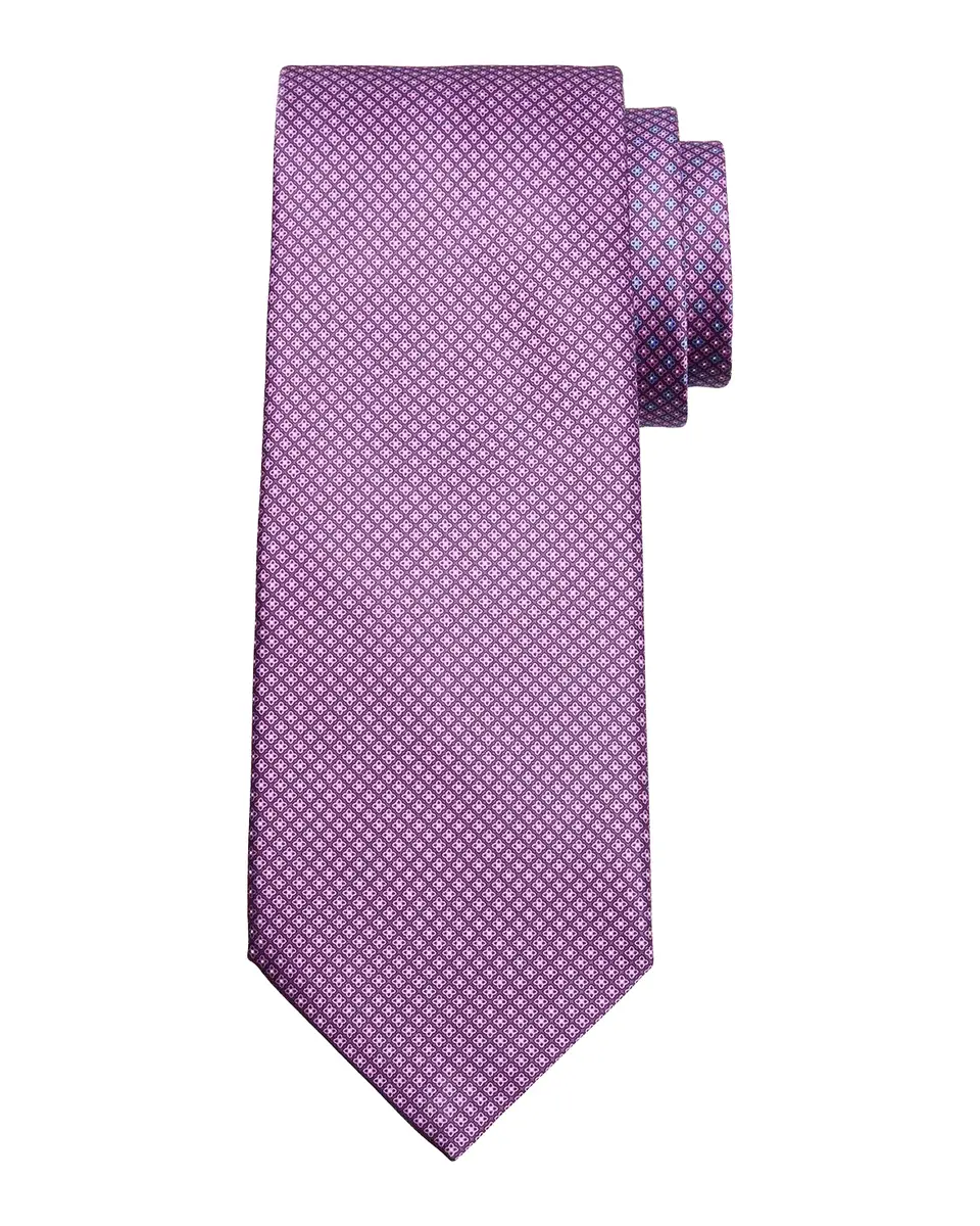 Stefano Ricci Men's Micro-Grid Silk Tie | Thumbnail 2