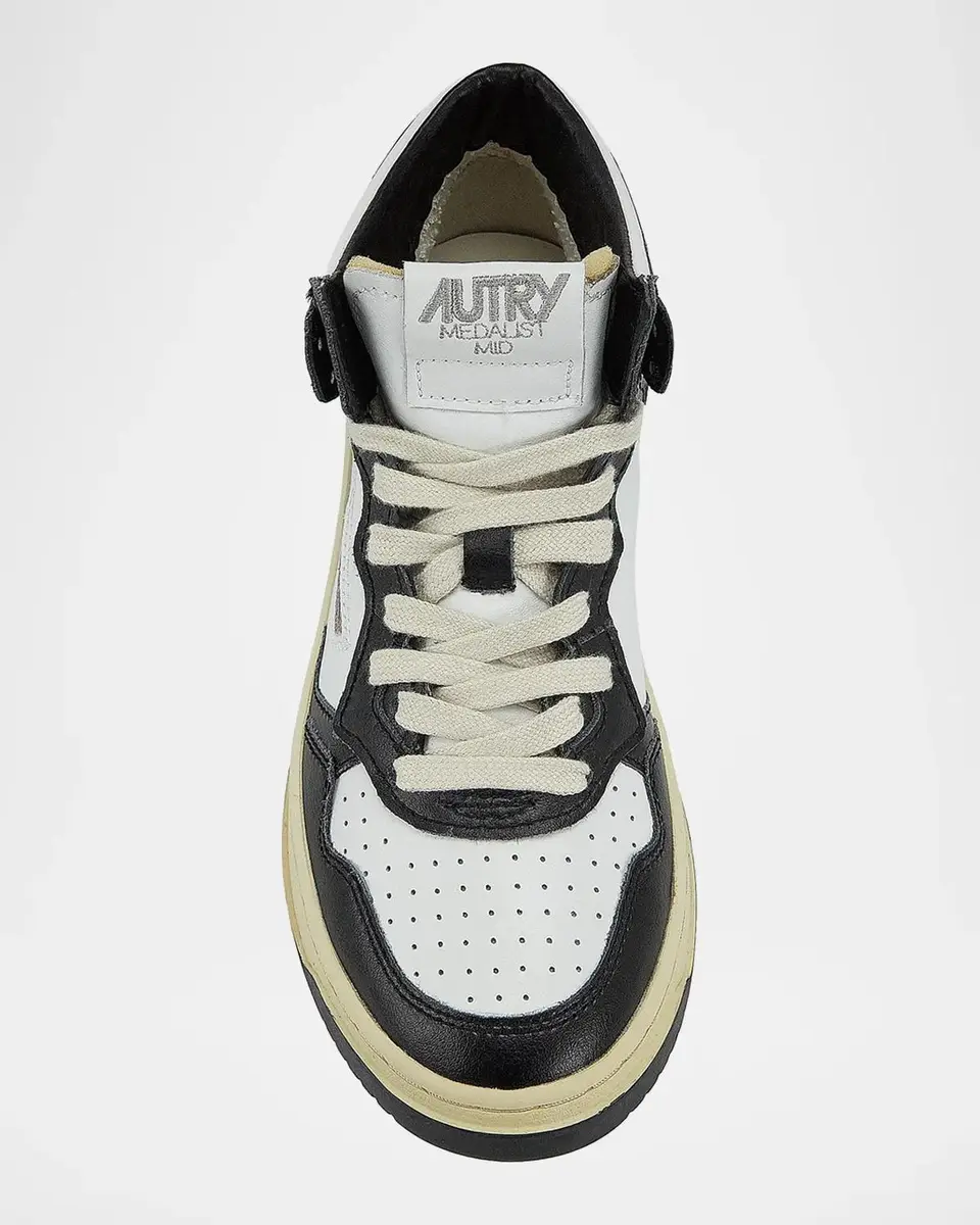 Autry Medalist Mid-Top Leather Sneakers | Thumbnail 7 Autry Medalist Mid-Top Leather Sneakers | Thumbnail 7