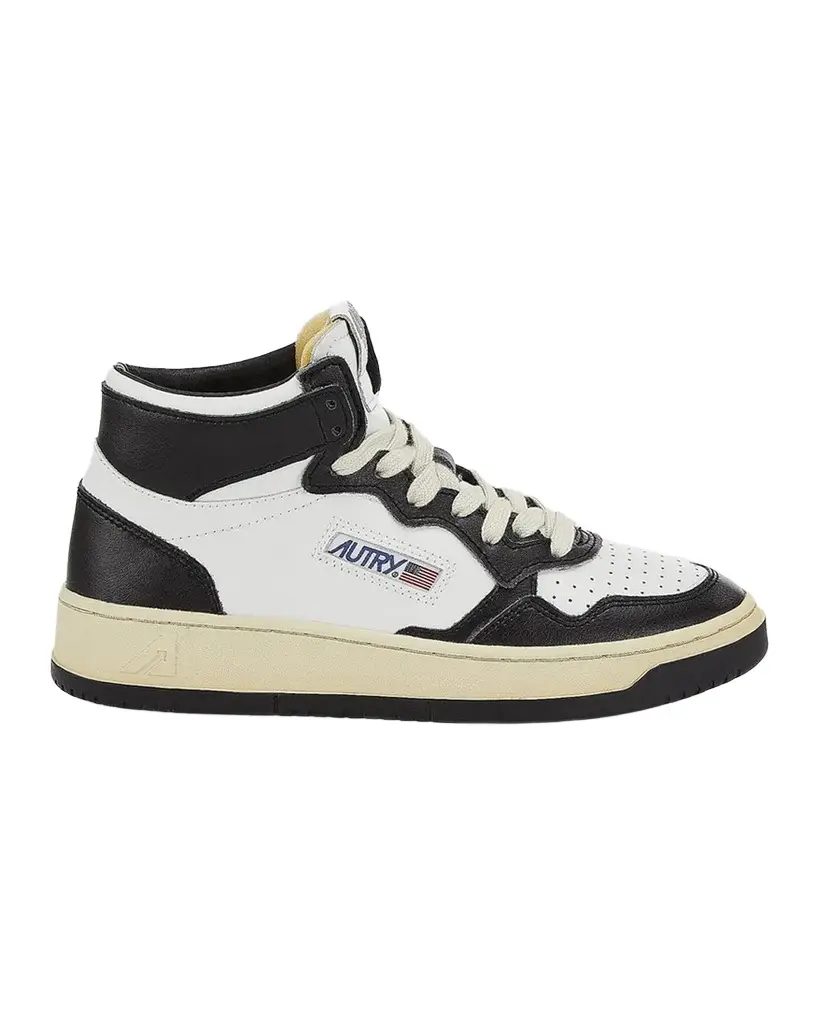 Autry Medalist Mid-Top Leather Sneakers