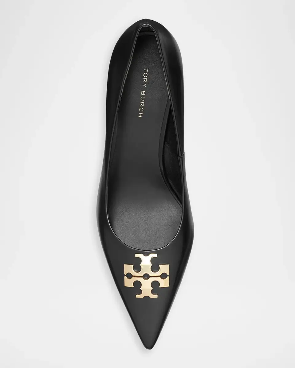 Tory Burch 65mm Charlie Double T Leather Pumps | Thumbnail 3 Tory Burch 65mm Charlie Double T Leather Pumps | Thumbnail 3