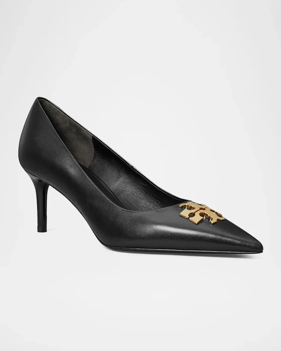 Tory Burch 65mm Charlie Double T Leather Pumps | Thumbnail 4 Tory Burch 65mm Charlie Double T Leather Pumps | Thumbnail 4