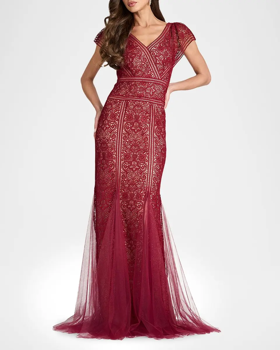 Tadashi Shoji Embroidered Lace Gown | Thumbnail 2
