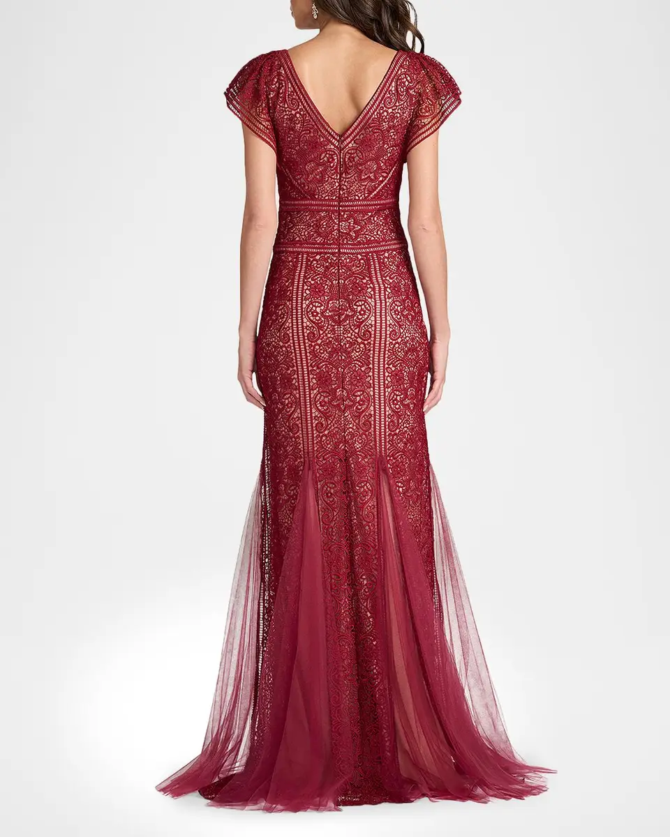 Tadashi Shoji Embroidered Lace Gown | Thumbnail 3