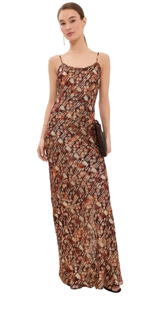 ALIX OF BOHEMIA Athens Topaz Snakeskin Dress