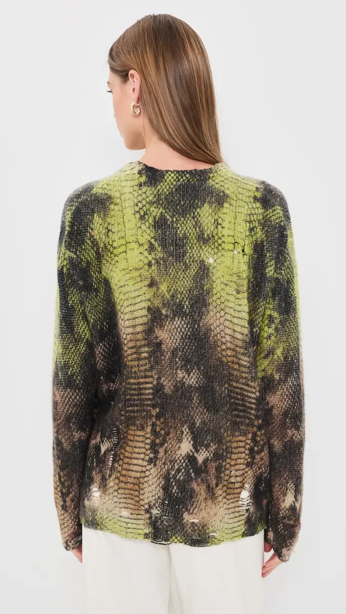 R13 Printed Boyfriend Cashmere Cardigan | Thumbnail 3 R13 Printed Boyfriend Cashmere Cardigan | Thumbnail 3