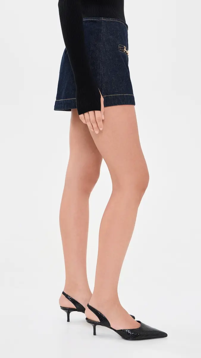 Retrofête Senia Denim Skort | Thumbnail 4 Retrofête Senia Denim Skort | Thumbnail 4