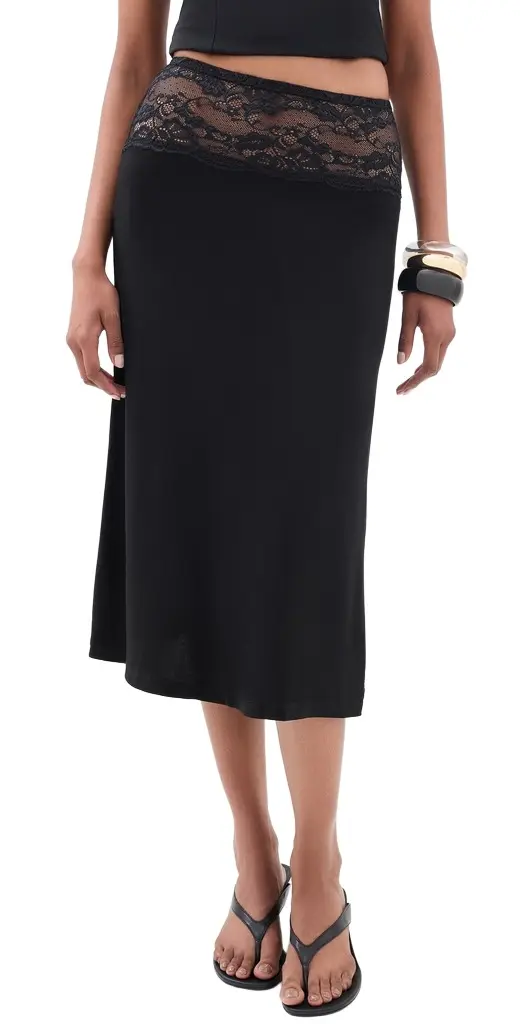 LIONESS First Kiss Midi Skirt
