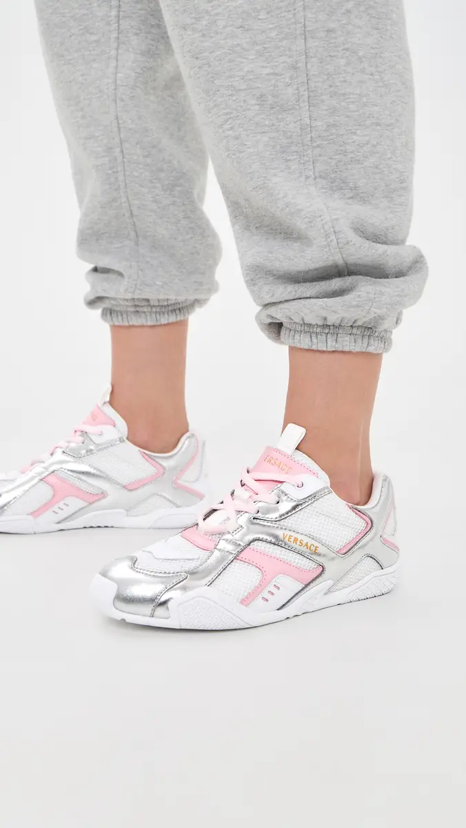 Versace Laminated Lamb Leather Sneakers | Thumbnail 3 Versace Laminated Lamb Leather Sneakers | Thumbnail 3