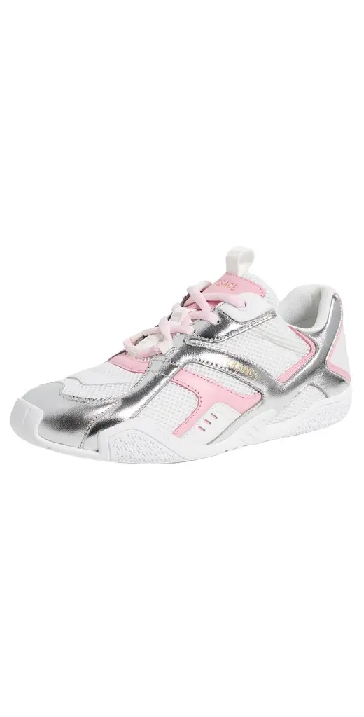 Versace Laminated Lamb Leather Sneakers