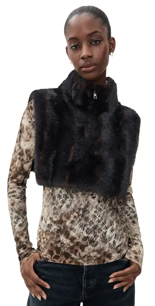 Jamie Shaved Faux Mink Dickey Jamie Shaved Faux Mink Dickey