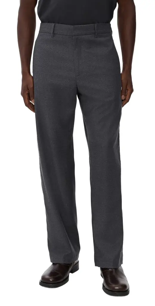Delfo Flan Brushed Wool Trousers
