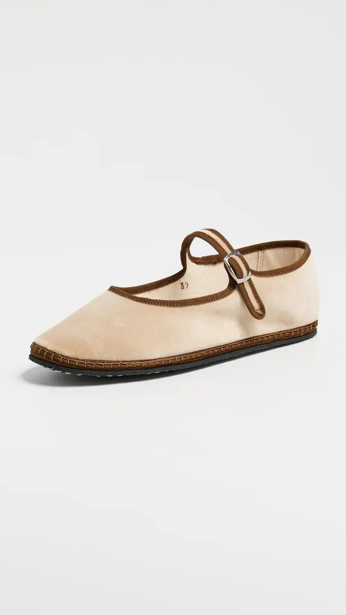 Vibi Venezia Velvet Mary Jane Flats | Thumbnail 2 Vibi Venezia Velvet Mary Jane Flats | Thumbnail 2