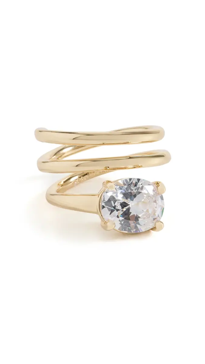 BaubleBar Jennifer Gold Spiral Ring | Thumbnail 6 BaubleBar Jennifer Gold Spiral Ring | Thumbnail 6
