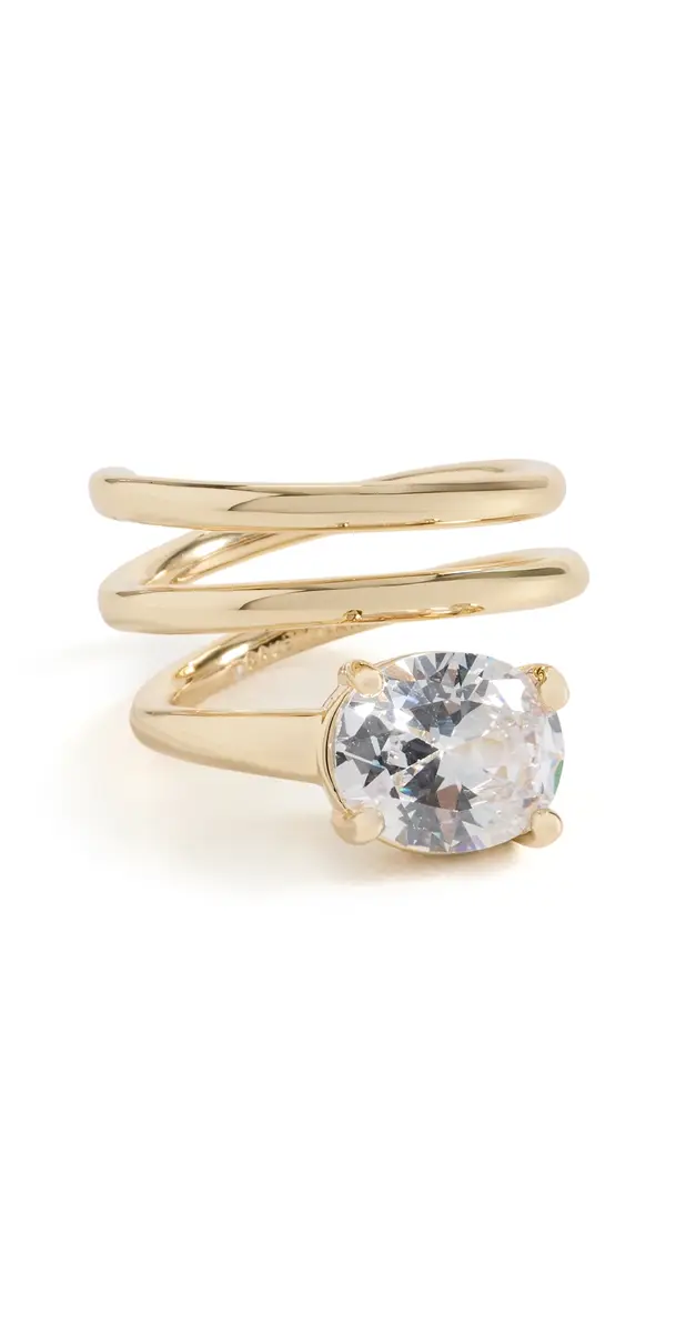 BaubleBar Jennifer Gold Spiral Ring