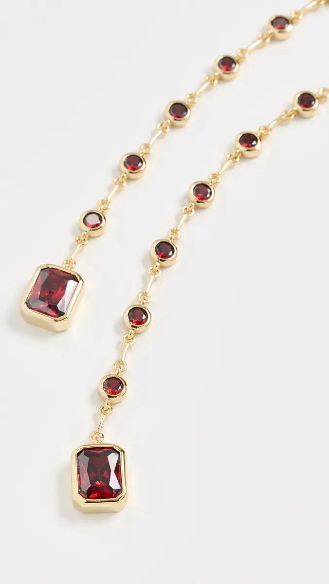 Luv AJ The Elizabeth Garnet Stone Wrap Necklace | Thumbnail 4 Luv AJ The Elizabeth Garnet Stone Wrap Necklace | Thumbnail 4