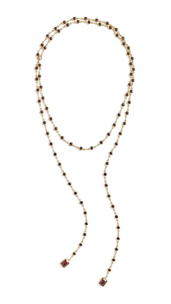 Luv AJ The Elizabeth Garnet Stone Wrap Necklace | Thumbnail 5 Luv AJ The Elizabeth Garnet Stone Wrap Necklace | Thumbnail 5