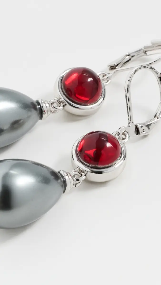Luv AJ The Theodora Tahitian Pearl Hook Earrings | Thumbnail 4 Luv AJ The Theodora Tahitian Pearl Hook Earrings | Thumbnail 4