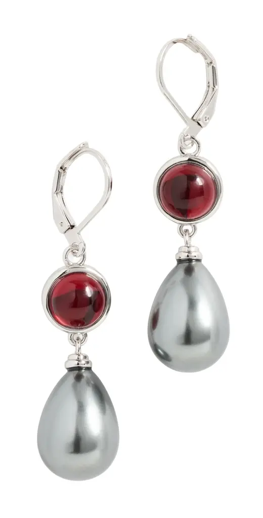 The Theodora Tahitian Pearl Hook Earrings The Theodora Tahitian Pearl Hook Earrings