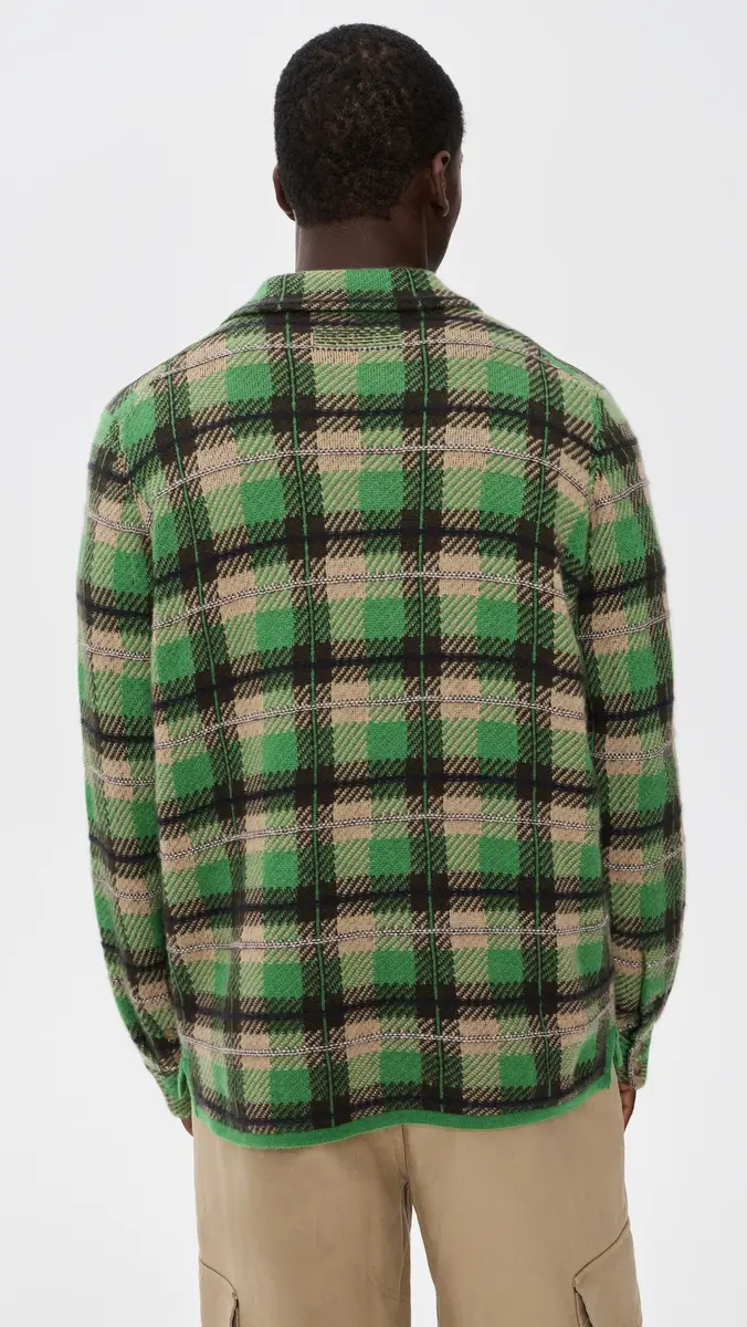 Guest In Residence Plaid Cashmere Work Shirt | Thumbnail 3