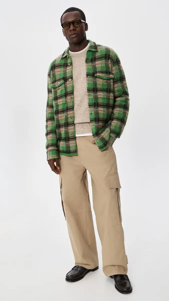 Guest In Residence Plaid Cashmere Work Shirt | Thumbnail 5
