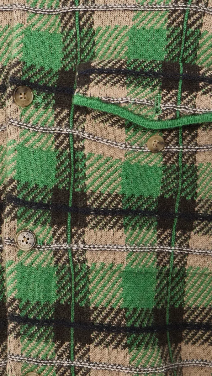 Guest In Residence Plaid Cashmere Work Shirt | Thumbnail 6