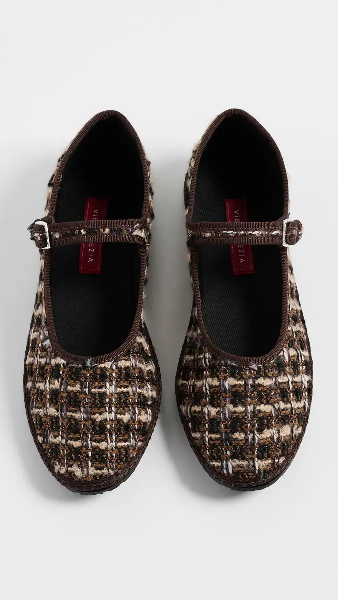 Vibi Venezia Mary Jane Tweed Flats | Thumbnail 5 Vibi Venezia Mary Jane Tweed Flats | Thumbnail 5