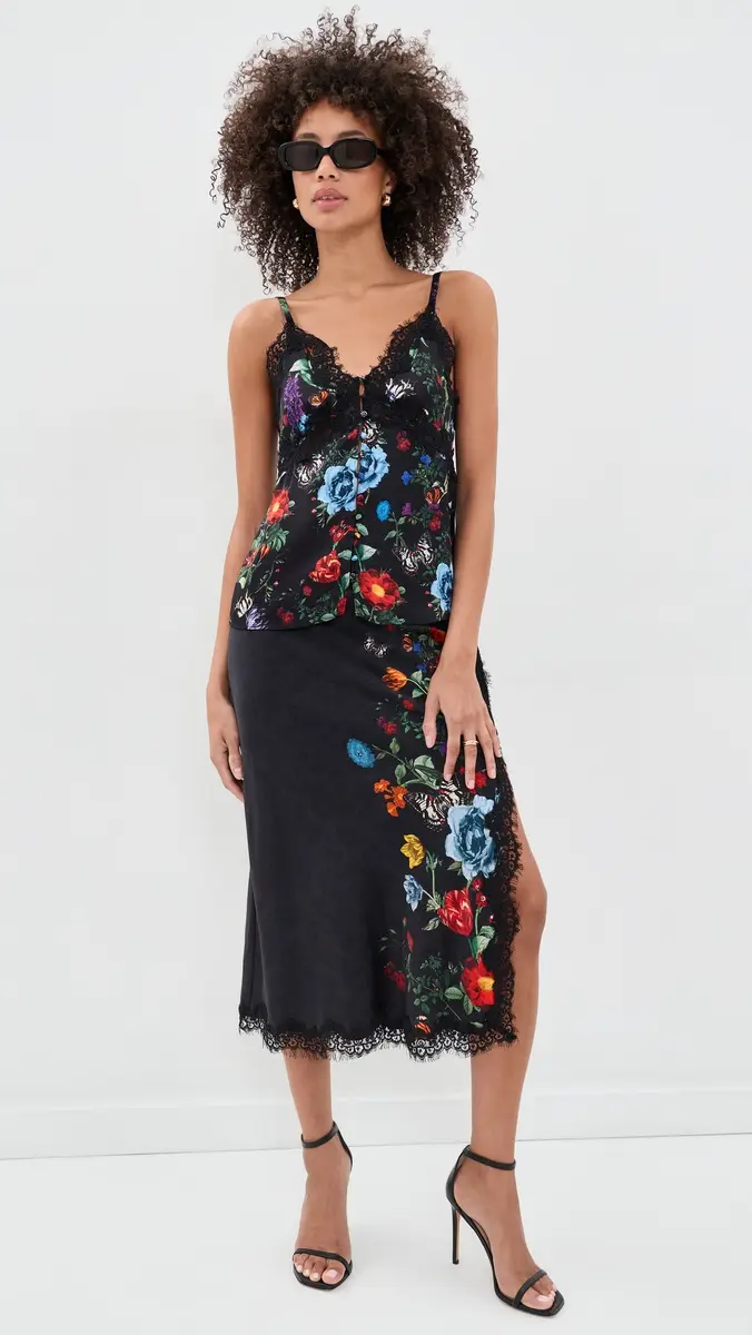Alice + Olivia Melodie Lace Tank Top | Thumbnail 5