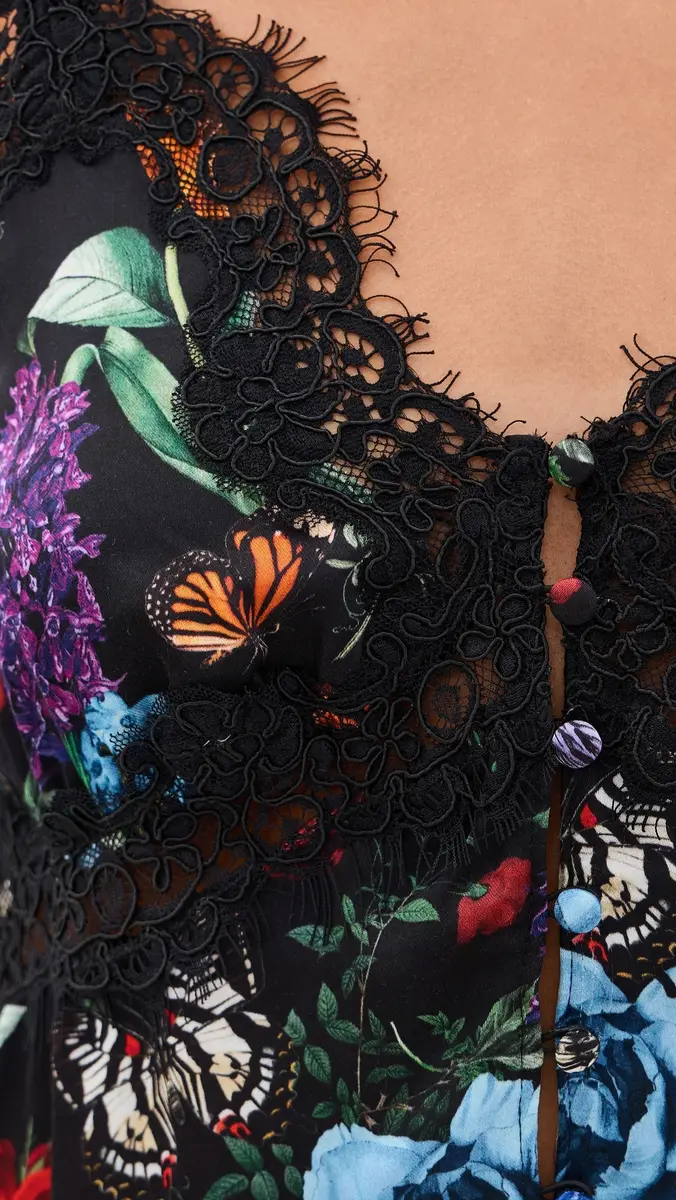 Alice + Olivia Melodie Lace Tank Top | Thumbnail 6