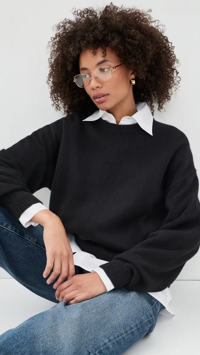 Theory Cashmere Crew Neck Sweater | Thumbnail 3 Theory Cashmere Crew Neck Sweater | Thumbnail 3
