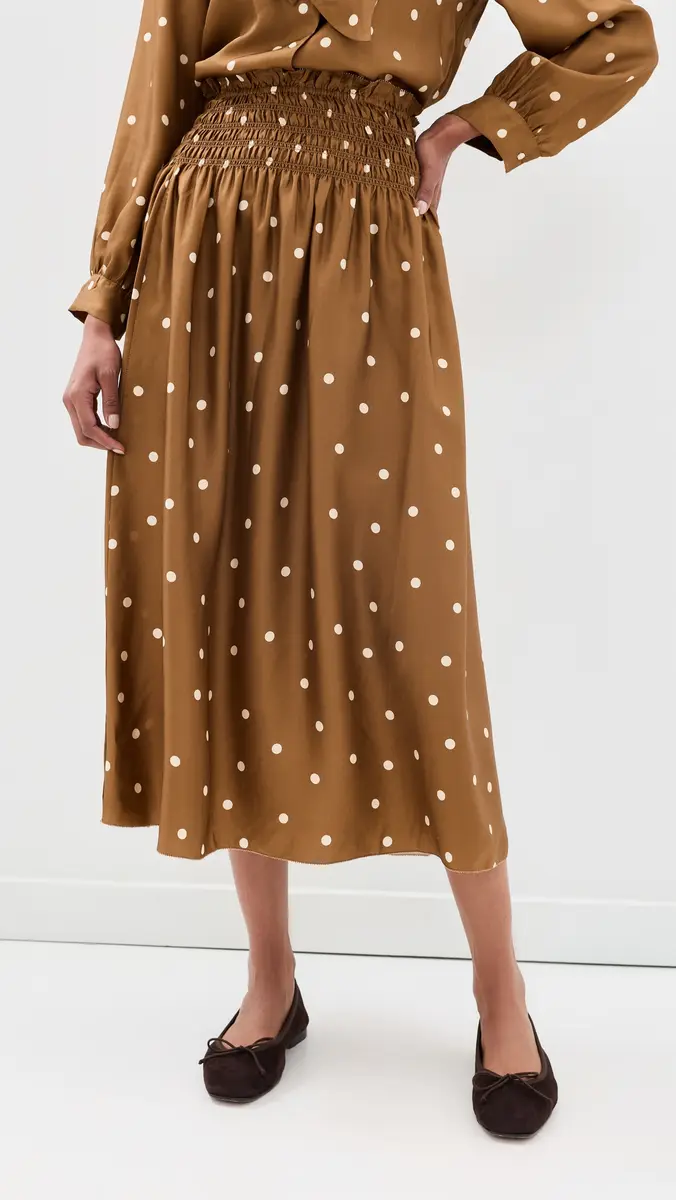 The Great. THE GREAT. The Canary Silk Skirt | Thumbnail 2 The Great. THE GREAT. The Canary Silk Skirt | Thumbnail 2