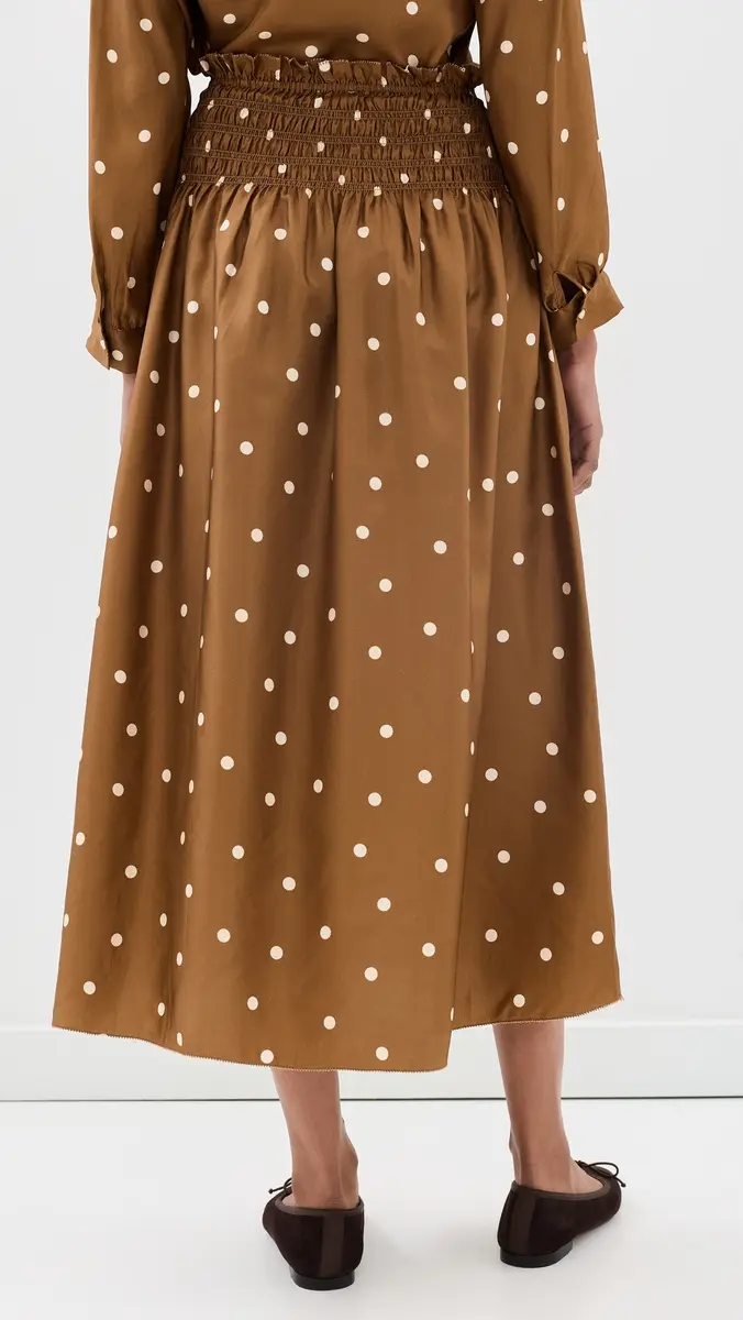 The Great. THE GREAT. The Canary Silk Skirt | Thumbnail 3 The Great. THE GREAT. The Canary Silk Skirt | Thumbnail 3
