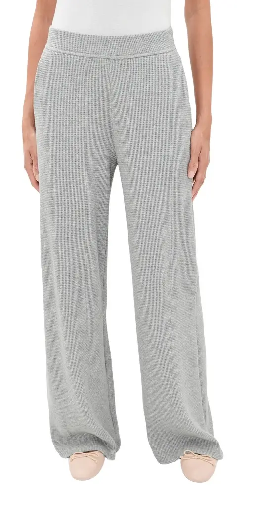 Rest Day Waffle Wide Leg Pants