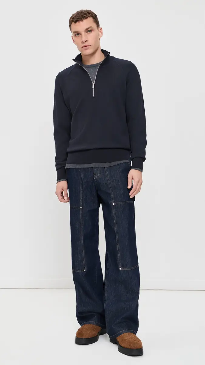 Barena Venezia Molo Basilio Quarter Zip Sweater | Thumbnail 5 Barena Venezia Molo Basilio Quarter Zip Sweater | Thumbnail 5