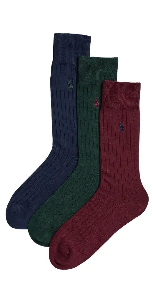 Polo Ralph Lauren Soft Touch Rib Socks 3 Pack