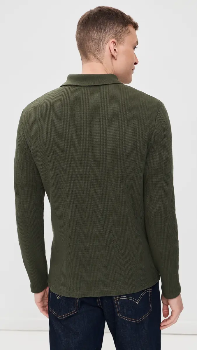 Vince Variegated Texture Polo | Thumbnail 3 Vince Variegated Texture Polo | Thumbnail 3