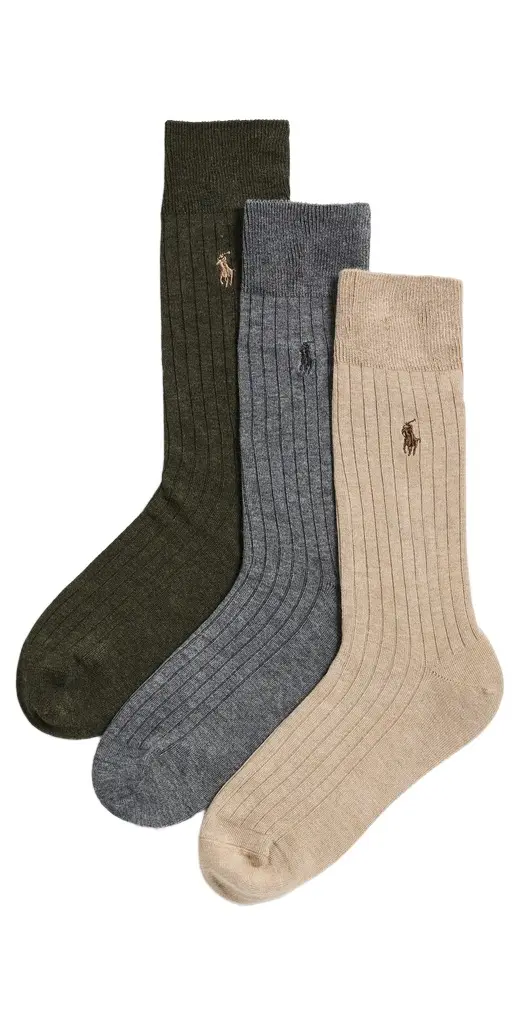 Polo Ralph Lauren Soft Touch Rib Socks 3 Pack