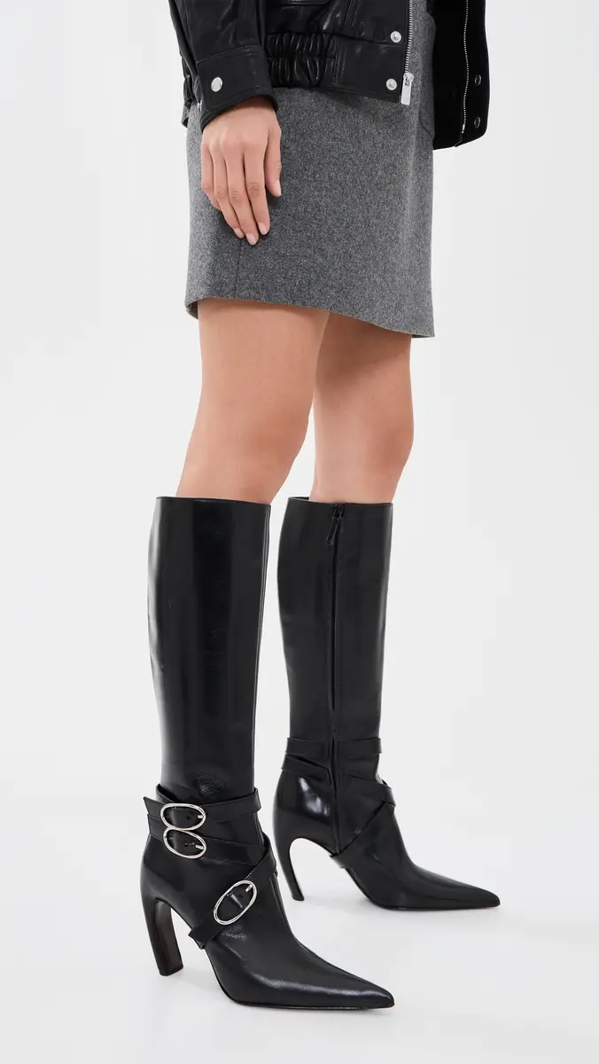 Tory Burch Multi Buckle Leather Boots 90mm | Thumbnail 3 Tory Burch Multi Buckle Leather Boots 90mm | Thumbnail 3