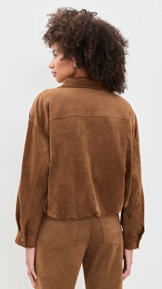 Z Supply Corin Faux Suede Bubble Hem Jacket | Thumbnail 3 Z Supply Corin Faux Suede Bubble Hem Jacket | Thumbnail 3