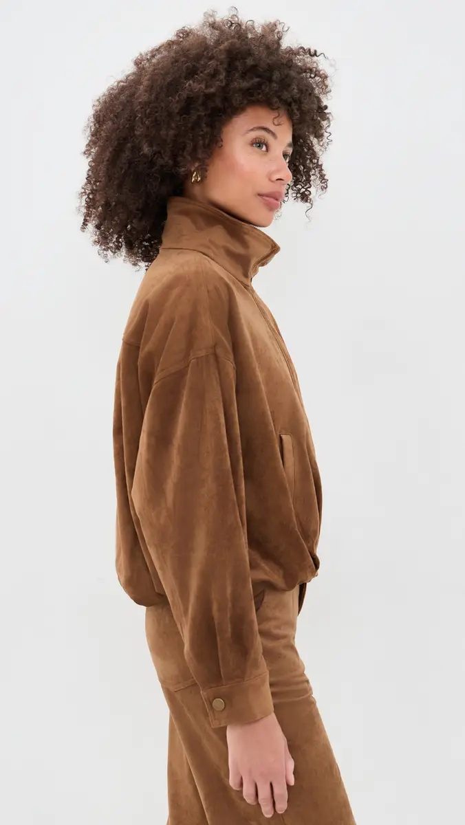 Z Supply Corin Faux Suede Bubble Hem Jacket | Thumbnail 4 Z Supply Corin Faux Suede Bubble Hem Jacket | Thumbnail 4