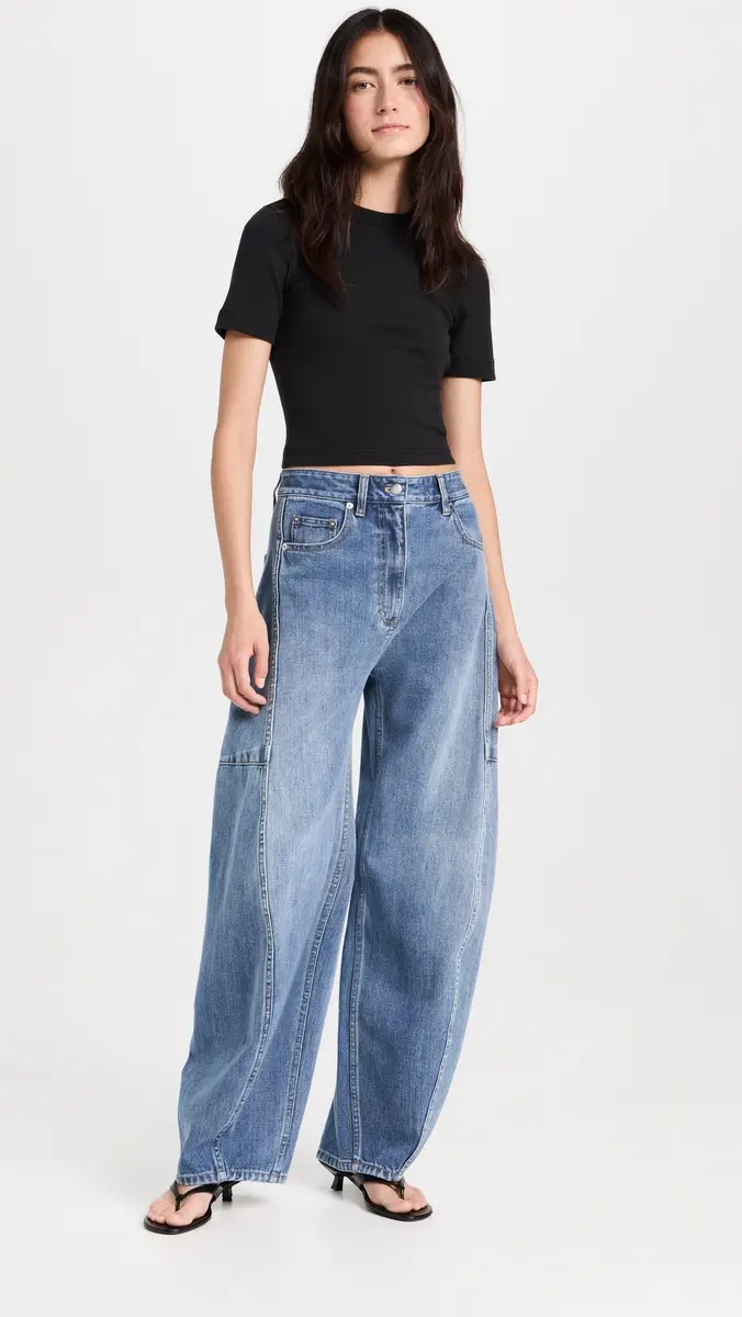 Tibi Classic Wash Denim Sid Jeans | Thumbnail 5 Tibi Classic Wash Denim Sid Jeans | Thumbnail 5
