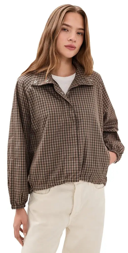 Madewell Funnel Neck Windbreaker Jacket