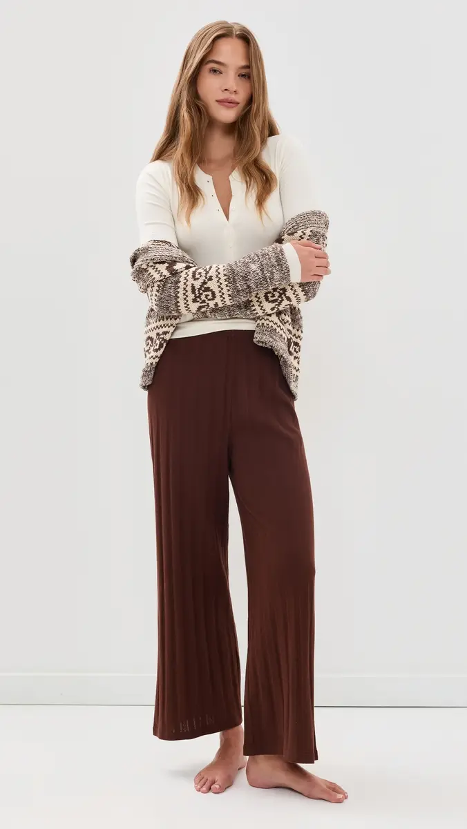 The Great. THE GREAT. The Wide Leg Sleep Pants | Thumbnail 5 The Great. THE GREAT. The Wide Leg Sleep Pants | Thumbnail 5