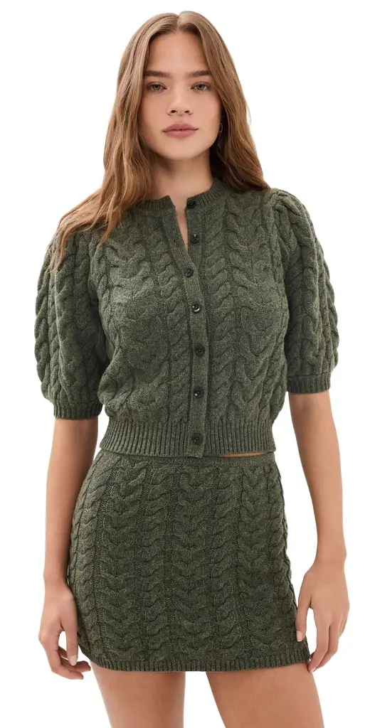 Olivia Puff Knit Cardigan