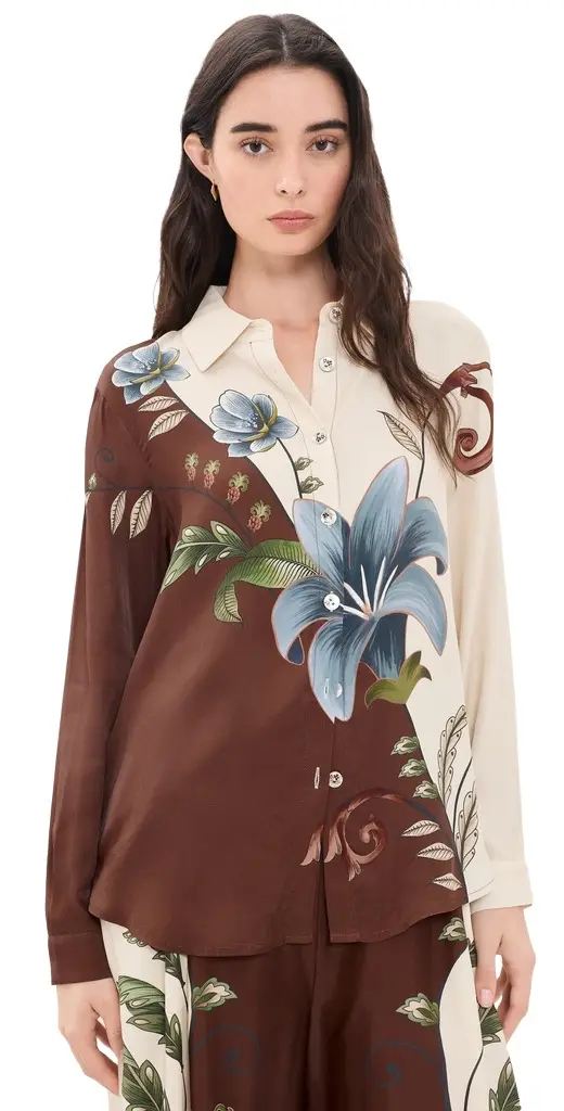 Farm Rio Milena Winter White Shirt