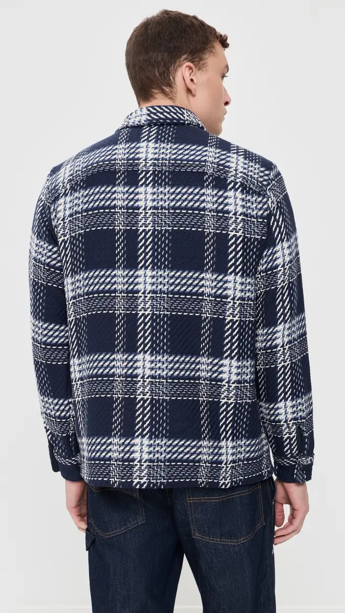 Wax London Whiting Plaid Weave Overshirt | Thumbnail 3 Wax London Whiting Plaid Weave Overshirt | Thumbnail 3