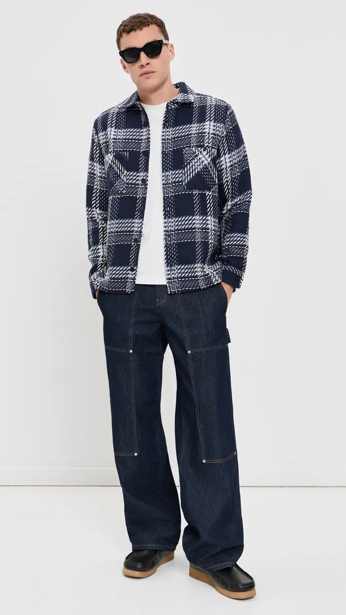 Wax London Whiting Plaid Weave Overshirt | Thumbnail 5 Wax London Whiting Plaid Weave Overshirt | Thumbnail 5