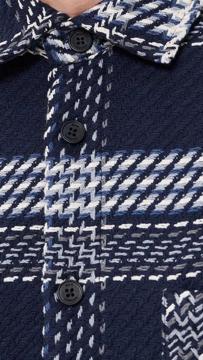 Wax London Whiting Plaid Weave Overshirt | Thumbnail 6 Wax London Whiting Plaid Weave Overshirt | Thumbnail 6