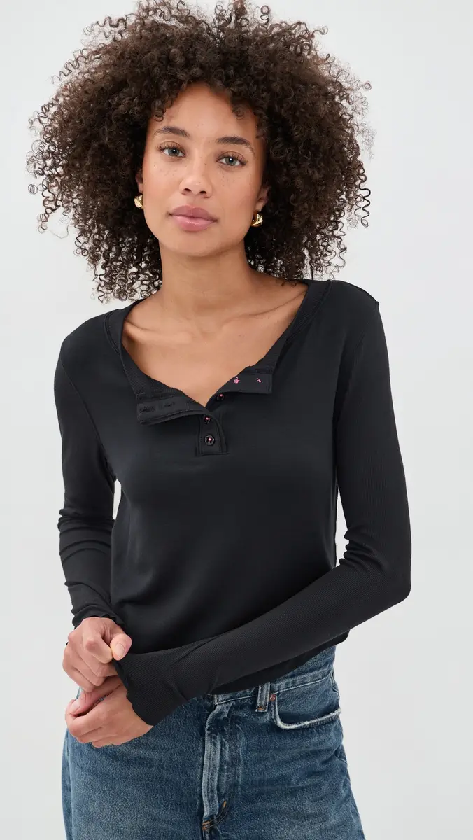 Free People Dream State Henley Top | Thumbnail 2 Free People Dream State Henley Top | Thumbnail 2